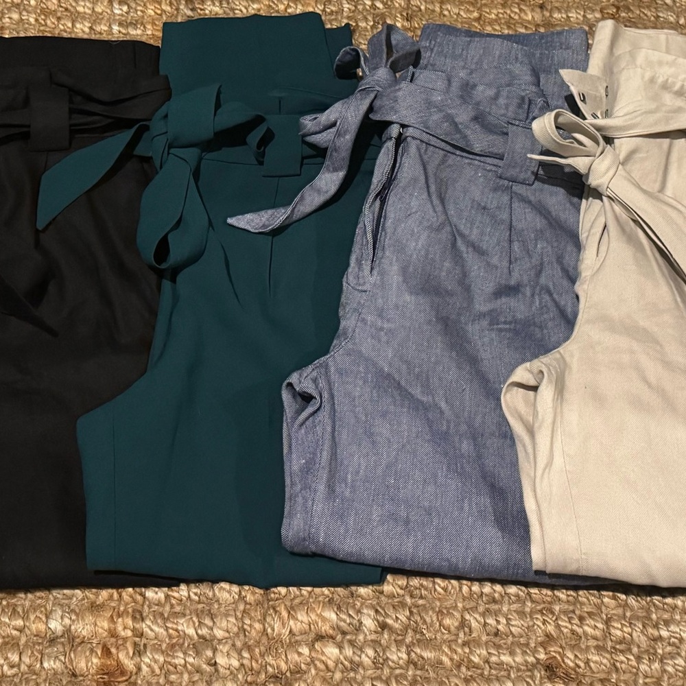 Express Women's Trousers - Black, Teal, Blue, Cream